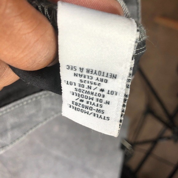 Helmut Lang Jeans Womens 28 Moto Skinny Gray Stretch Made in USA 31x28 Designer - Picture 14 of 14